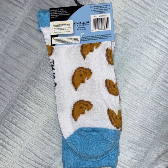 Sesame Street Cookie Monster Blue Socks - Picture 3 of 4